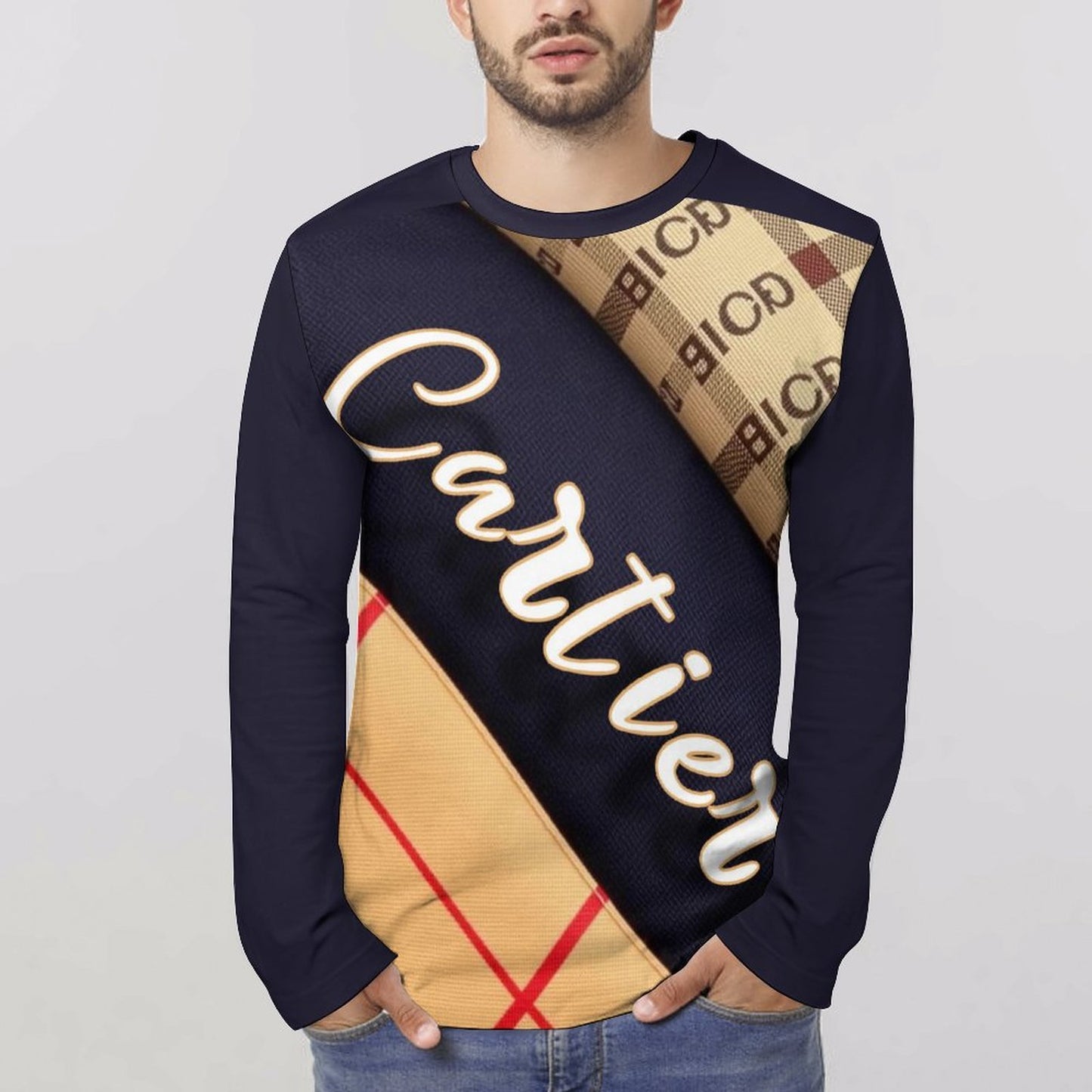 Cartier  Cotton Long Sleeve T-shirt for Men