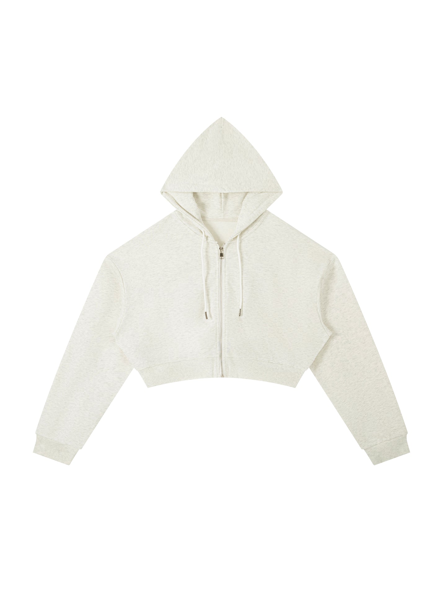 Carti Essential Cropped Zip-Up Hoodie